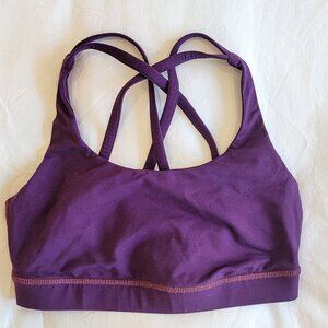 Lululemon Sports Bra Size Small with Criss Cross Back Detail